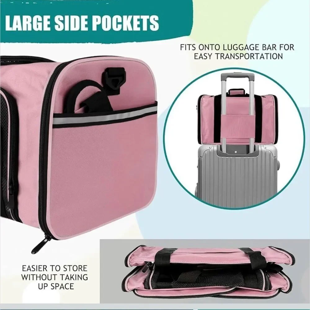 Top tasta Dog Cat Carrier Pet Carrier Soft Sided Carrier airlines approved
